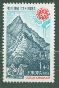 Andorre (French) Andorra Scott 263 MNH** 1978 Europa stamp CV $5.50