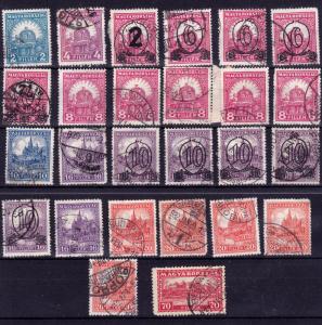 Hungary, small collection from 1928 set