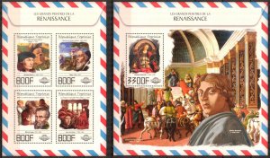 Togo 2017 Art Paintings Renaissance sheet + S/S MNH