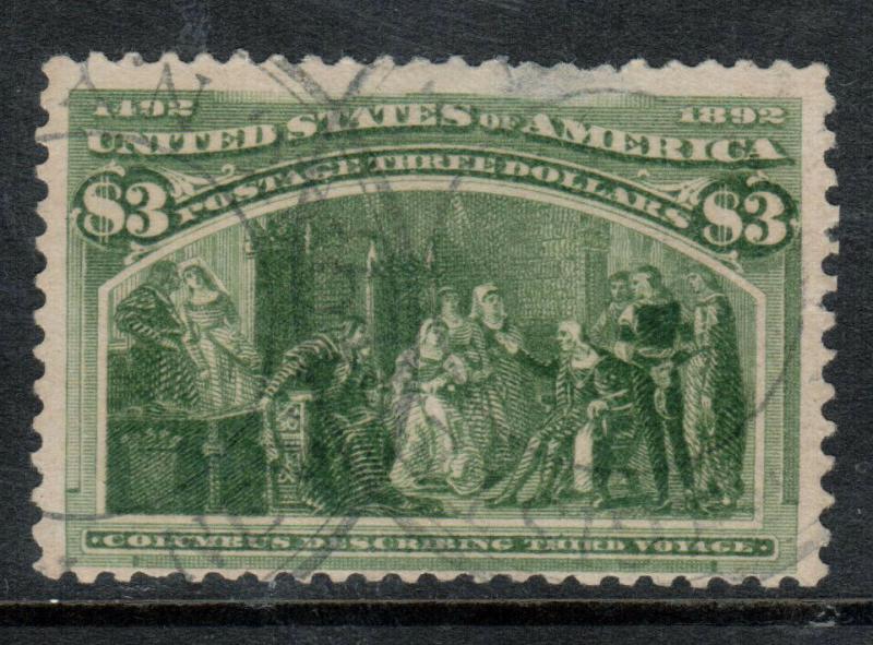 USA #242 Used Fine - Small Thin At Top