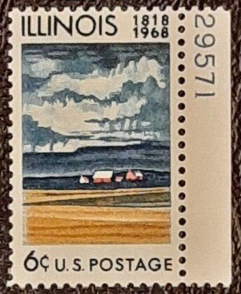 US Scott # 1339; 6c Illinois from 1968; mnh, og, F/VF;