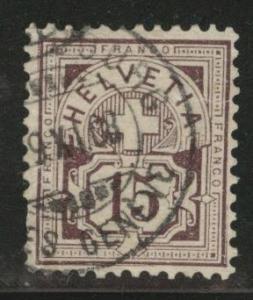 Switzerland Scott 118 used 1905 stamp CV$13.50