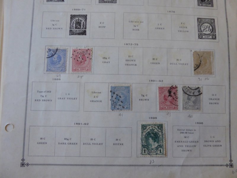 Netherlands 1872-1965 Stamp Collection on Scott International Pages