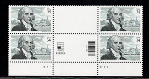 UNITED STATES SC# 3545 VERT. GUTTER PL# BLK/4 VF/NH