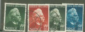 Norway #255-258  Single (Complete Set)