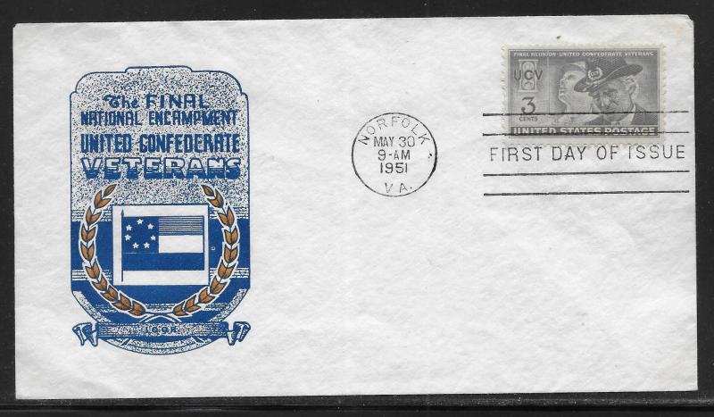 United States 998 UCV, Ioor Cachet Unaddressed FDC