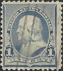 # 219 DULL BLUE USED BEN FRANKLIN SCV-0.75