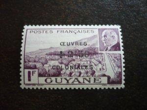 Stamps - French Guiana - Scott# B11B - Mint Hinged Part Set of 1 Stamp