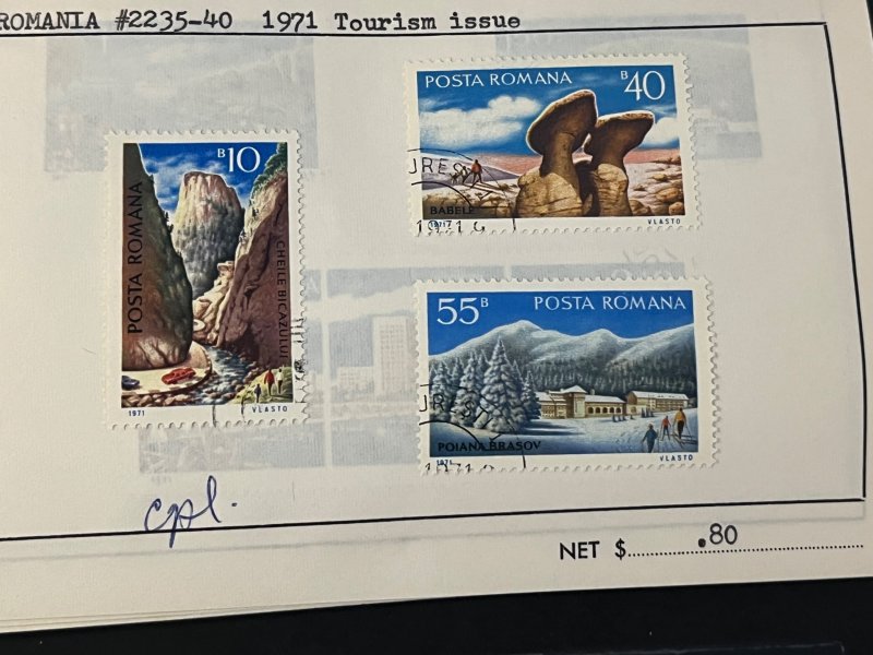 ROMANIA, #2235-2240, USED