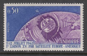 Andorra French 154 Space MNH VF