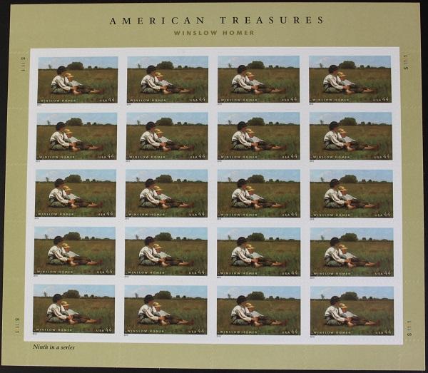 US #4473 Mint Sheet Winslow Homer 