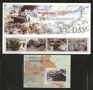 Grenada Sc 3510-11 NH issue of 2005 - WORLD WAR II