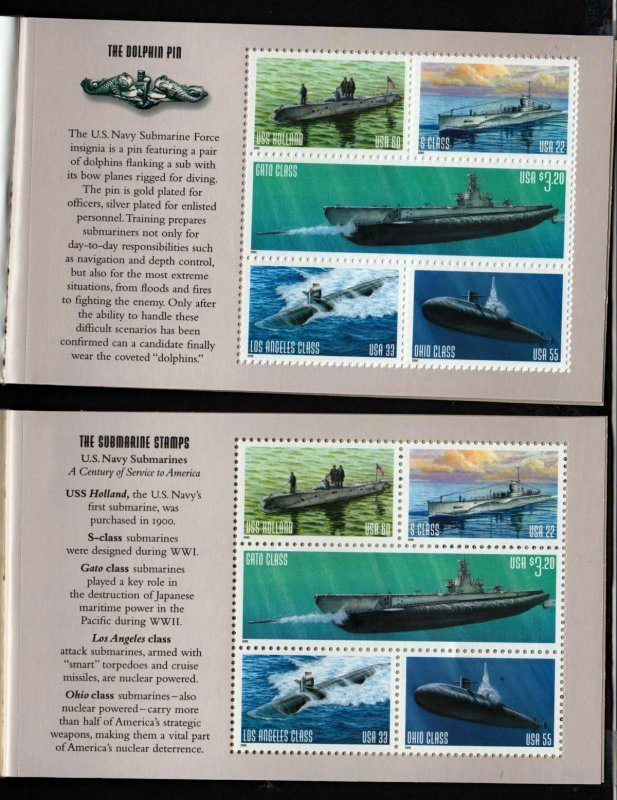 2000 BK279 SUBMARINES booklet Sc 377a Original Sealed Packaging