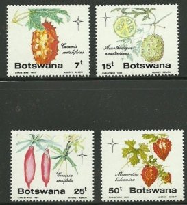 Album Treasures Botswana Scott # 372-375 Wild Cucumbers Mint NH