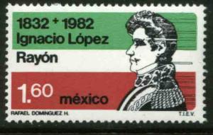 MEXICO 1265 Death Sesquicentennial Ignacio Lopez Rayon MINT, NH. VF.