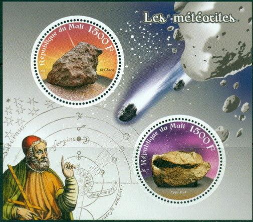 Space Meteorites Minerals Astronomy Mali MNH stamp set