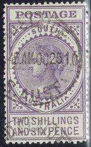 SOUTH AUSTRALIA 1906 QV THICK POSTAGE 2/6 WMK CROWN/A USED