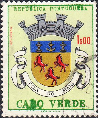 Cape Verde #312 Used  Inking flaw on Cabo Verde