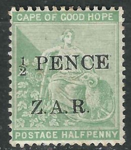 Cape of Good Hope Boer Occupation N1 SG Vryburg 1 MLH F/VF 1899 SCV $1240.00