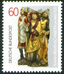 Germany Scott 1352 Mint No Gum MNG 1981 Art stamp