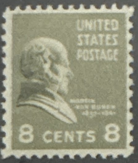 Scott #813 1938 8¢ Presidential Series Martin van Buren MNH OG