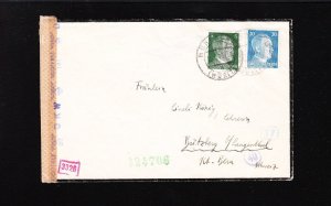 Germany WWII Censor Munich H/S & Unlisted # Green 324706 Hitler Mourning Cover *