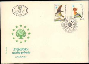 Yugoslavia, Worldwide First Day Cover, Birds