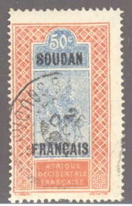 French Sudan, Scott #39, Used