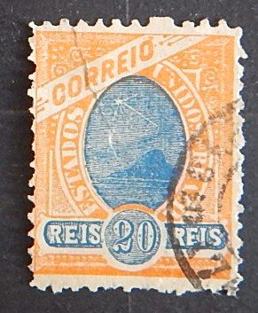 Brazil, 1894-1897, Sugarloaf Mountain and Liberty Head, SG #125, (2093-Т)