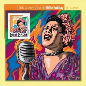 Billie Holiday Jazz Music Guinea-Bissau MNH stamp set