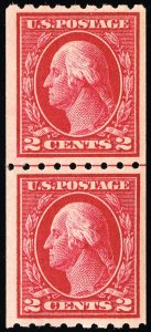 US Stamps # 411 MNH XF Line Pair Scott Value $125.00