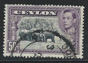 Ceylon used  perf 13 1/2 sc 286d