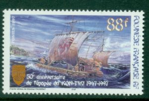 French Polynesia 1997 Kon-Tiki Expedition 50th Anniversary MUH