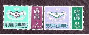 NEW HEBRIDES - FRENCH SC# 126-27   FVF/MNH   1965