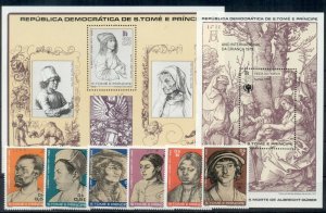 Art Albrecht Durer Gravures Sao Tome and Principe MNH stamps set 