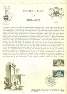 FRANCE SCOTT # 1469 FIRST DAY SOUVENIR PAGE, 1976, FORT DE BONAGUIL, GREAT PRICE