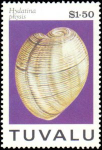 Tuvalu #671-674, Complete Set(4), 1994, Seashells, Never Hinged