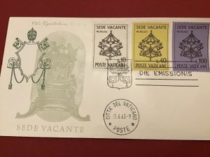 Vatican 1963 Sede Vacante  First Day Cover Postal Cover R42354