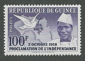 Guinea  Scott 174  MNH  birds