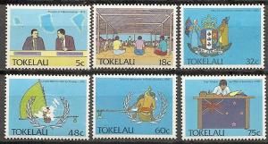 Tokelau 151-56 MNH 1988 Political Development