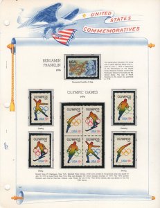 Scott 1695 - 1698 - Olympic Games On White Ace Page.    #02 1695s8