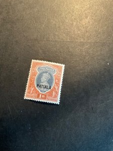 Stamps Indian States Patiala  Scott #115 never hinged