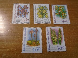 Grreenland  #  279-83    MNH