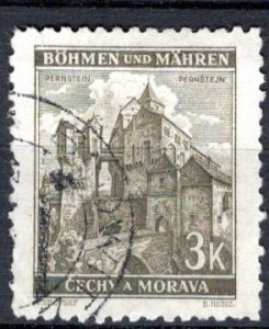 Bohemia and Moravia Scott # 53C used