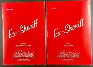 Robert Siegel Auction Catalogs of The Sheriff Collection Part I & II Dec 1985