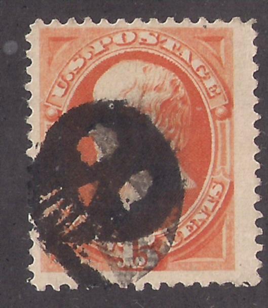 US: 15c Banknote issue #189 w/ Bogus Skull & Crossbones cnl