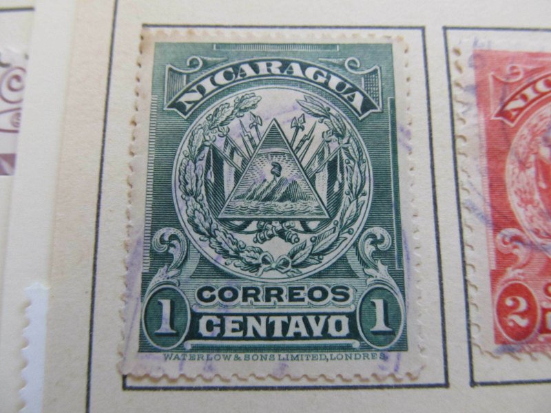 Nicaragua 1907 1c fine used stamp A11P10F36