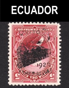 Ecuador Scott 264 INVERTED & DOUBLED OVERPRINT ERROR VF mint OG H.  FREE...