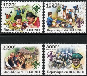 Burundi MNH 921-4 Scouting 2011 SCV 12.50