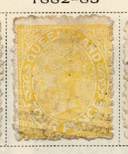 Queensland 1882-83 Early Issue Fine Used 4d. 326878